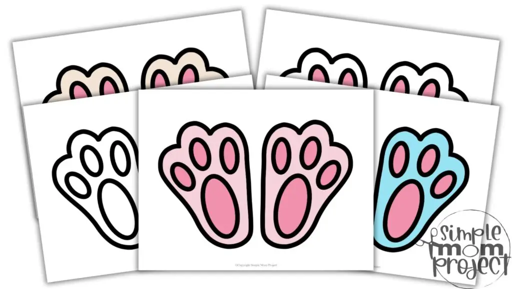 Free Printable Bunny Feet Template for Kids Convertkit Image