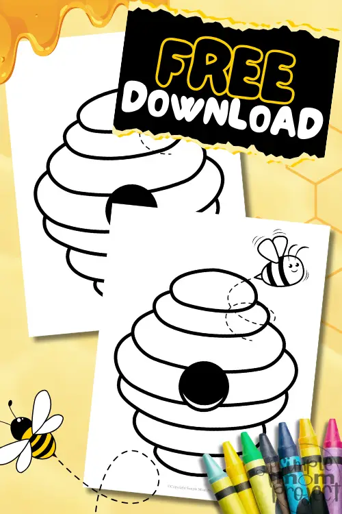 With our free printable beehive coloring page for kids, you can unleash your creative side! With easy outlines that are appropriate for little hands, children may learn about the natural habitat of hardworking bees while putting a big smile on their face. A fun and educational activity that honors nature's most diligent workers!