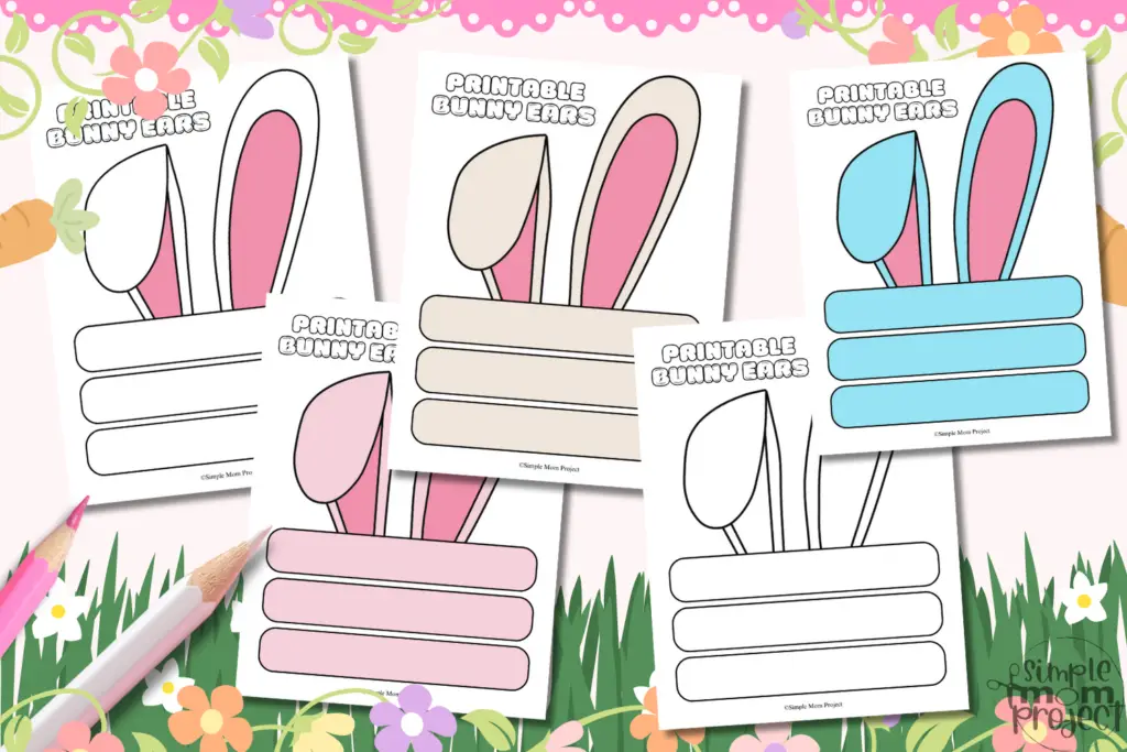 FLATLAY Bunny Headband Printable Template
