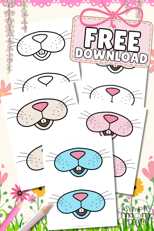 Looking for the cutest way to complete your bunny craft? Our free printable bunny rabbit nose and mouth template is the perfect touch for all your bunny-themed projects! Whether it's for fun crafts, classroom activities or even DIY bunny costumes, this template will have kids hopping with excitement! Grab your free download, print, cut and create adorable bunny faces!