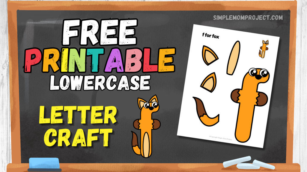 Free Printable Letter F for Fox Craft Template for Kids 1