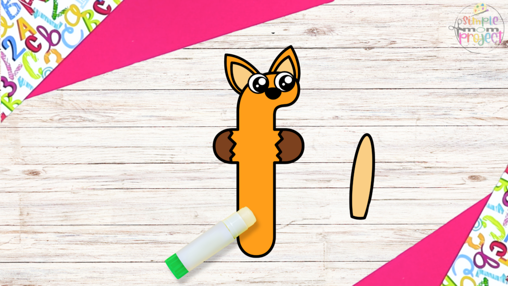 Free Printable Letter F for Fox Craft Template for Kids 6