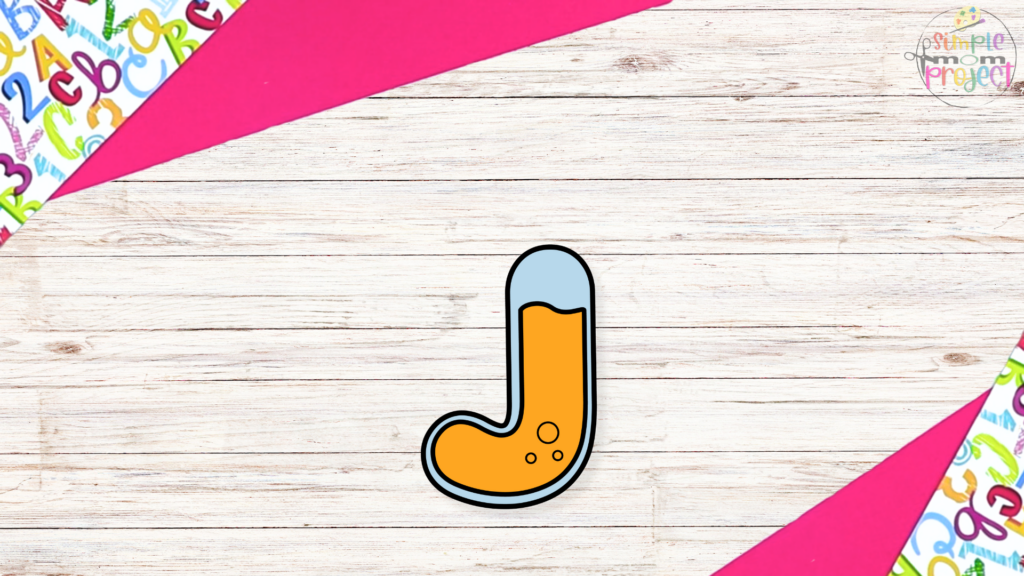 Free Printable Letter J for Juice Craft Template for kids 5