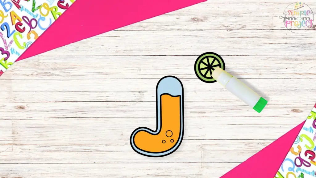 Free Printable Letter J for Juice Craft Template for kids 6