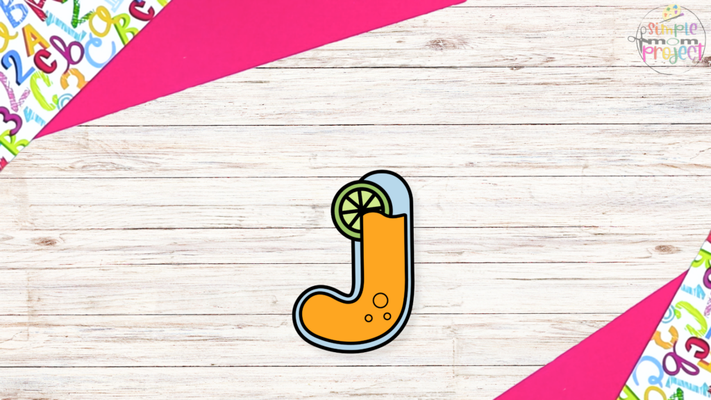 Free Printable Letter J for Juice Craft Template for kids 7