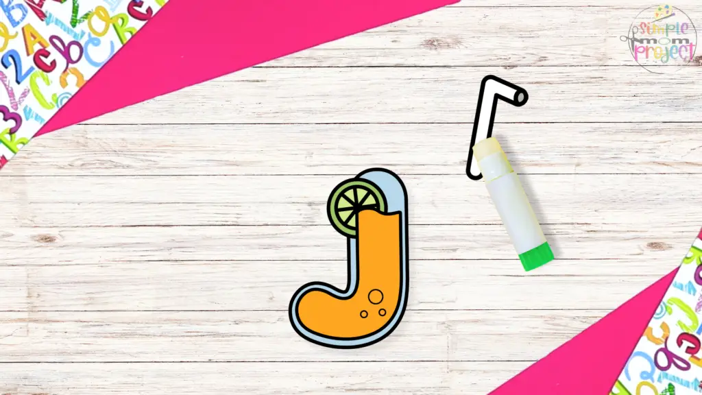 Free Printable Letter J for Juice Craft Template for kids 8