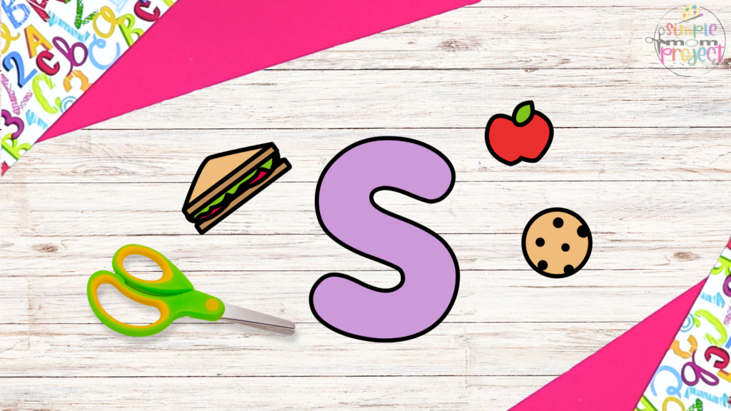Free Printable Letter S for Snack Craft Template for Kids 3
