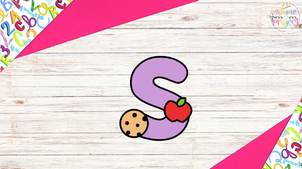Free Printable Letter S for Snack Craft Template for Kids 7