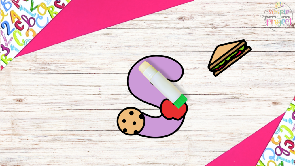 Free Printable Letter S for Snack Craft Template for Kids 8
