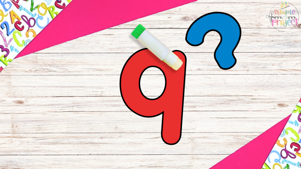 Free Printable Lowercase Letter Q for Question craft template for kids 4