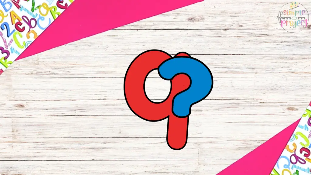 Free Printable Lowercase Letter Q for Question craft template for kids 5