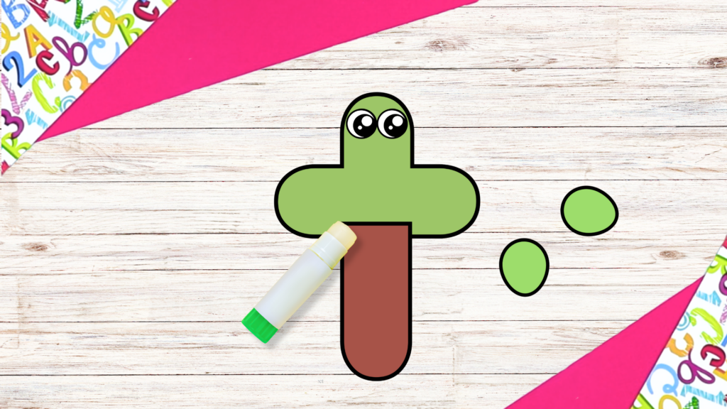 Free Printable Lowercase Letter t for turtle Craft template for kids 6