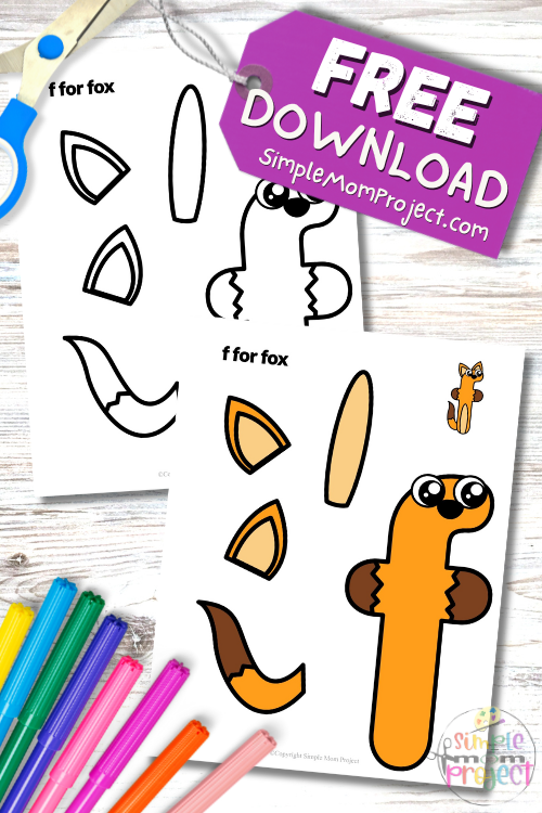 Do you have a kid who is wild about woodland animals or just learning their ABCs? This cool and clever free printable lowercase letter f for fox craft is about to be their new favorite thing. Craft it, color it, trace it, and turn it into a masterpiece right at home or in the classroom! Download it today