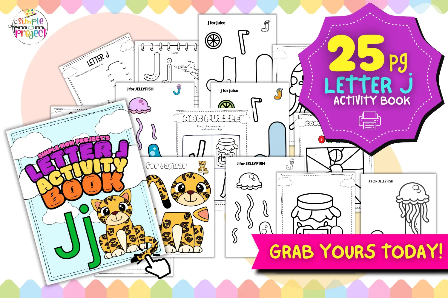 SHOP NOW Letter Activity J Book FlatLay 1