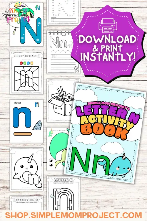 Free Printable Letter N Activity Craft Templates for Kids