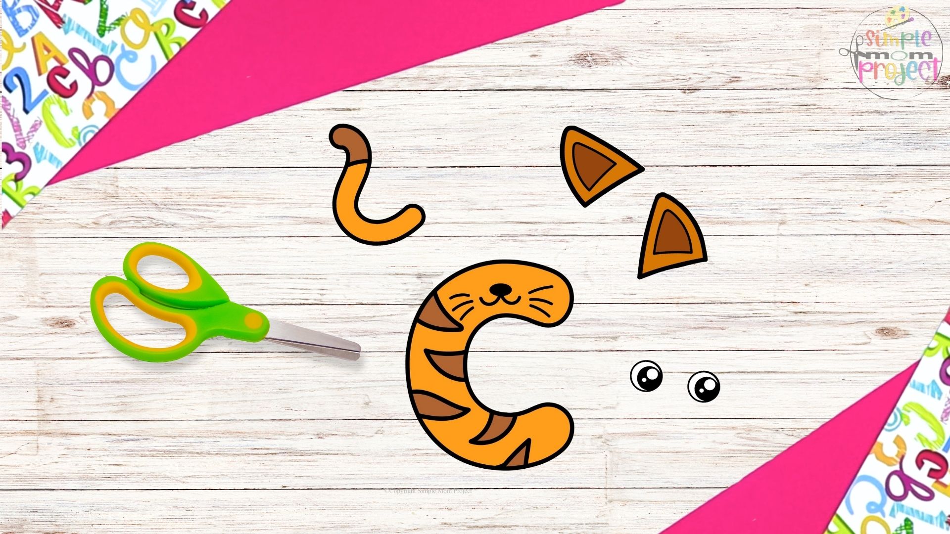 Free Printable Lowercase Letter c Craft Template Tutorial Image 2