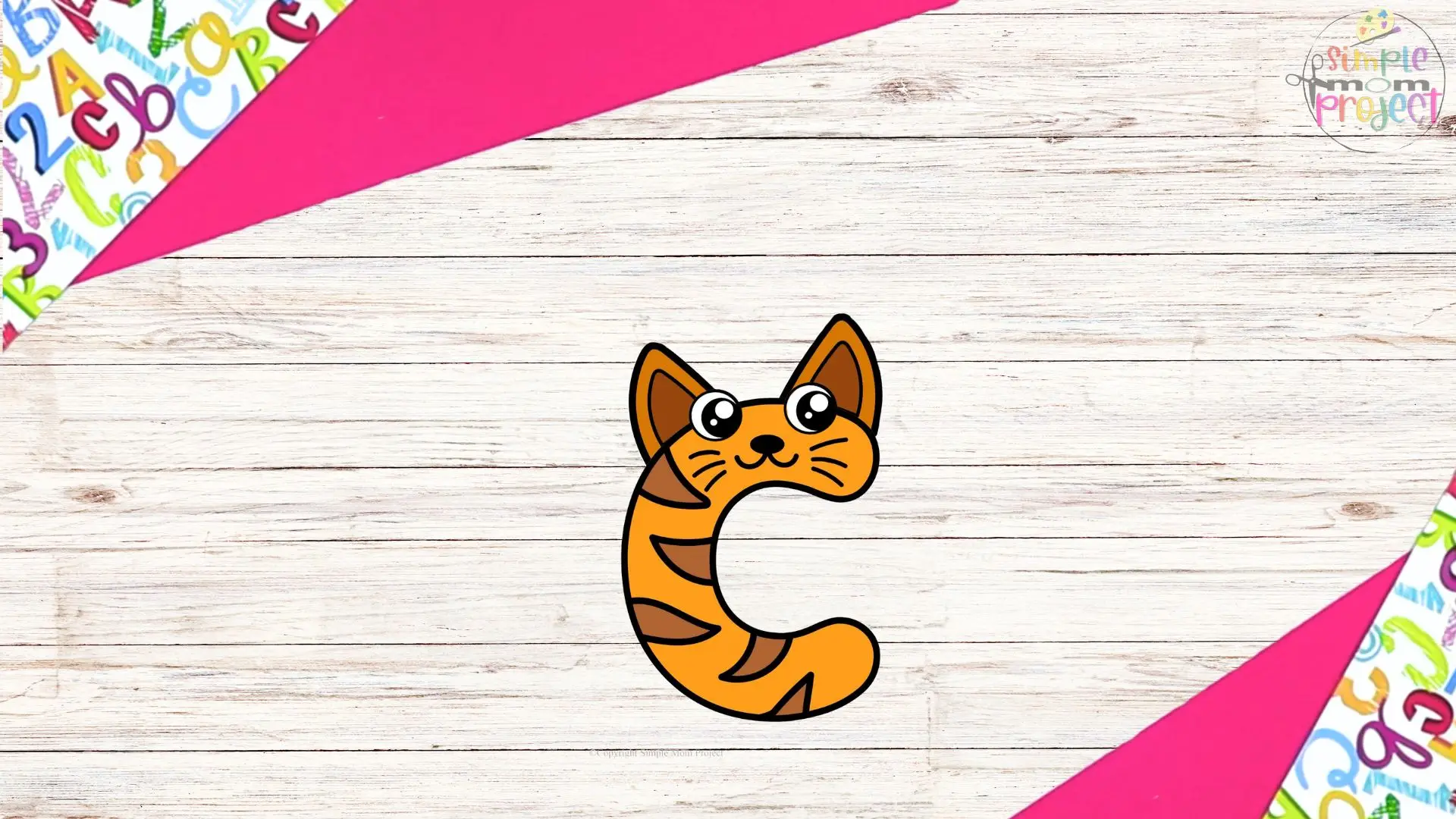 Free Printable Lowercase Letter c Craft Template Tutorial Image 6
