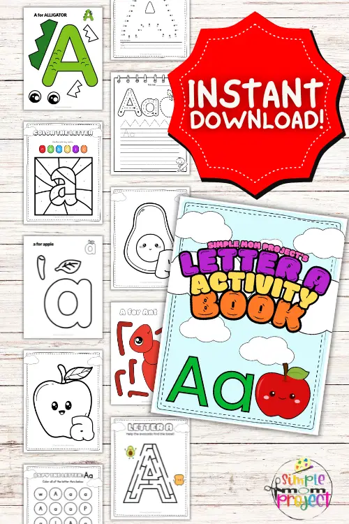 Letter_a_printable,_worksheets,_instant_download,_preschool,_toddlers