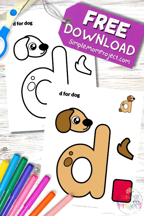 Could learning really be that fun and adorable? This free printable lowercase letter d for dog craft is paw-sitively perfect for little learners who love cutting, pasting, coloring, and getting creative. Whether you're working on alphabet recognition, a "D is for Dog" theme, or just want to fill the day with some barking-good fun, this craft brings wagging tails and smiles all around. Ready to fetch some learning excitement? Download your free template today!