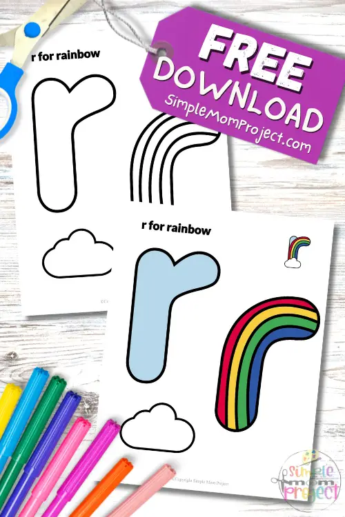 If your little learner loves colors, crafts and fun with letters, then the free printable lowercase letter r for rainbow craft is going to blow their creative minds! It's the coolest thing ever because it brings color and early literacy together in one happy swoop. Add it your alphabet wall or preschool art center and watch the learning light up like a prism! Download your template today!