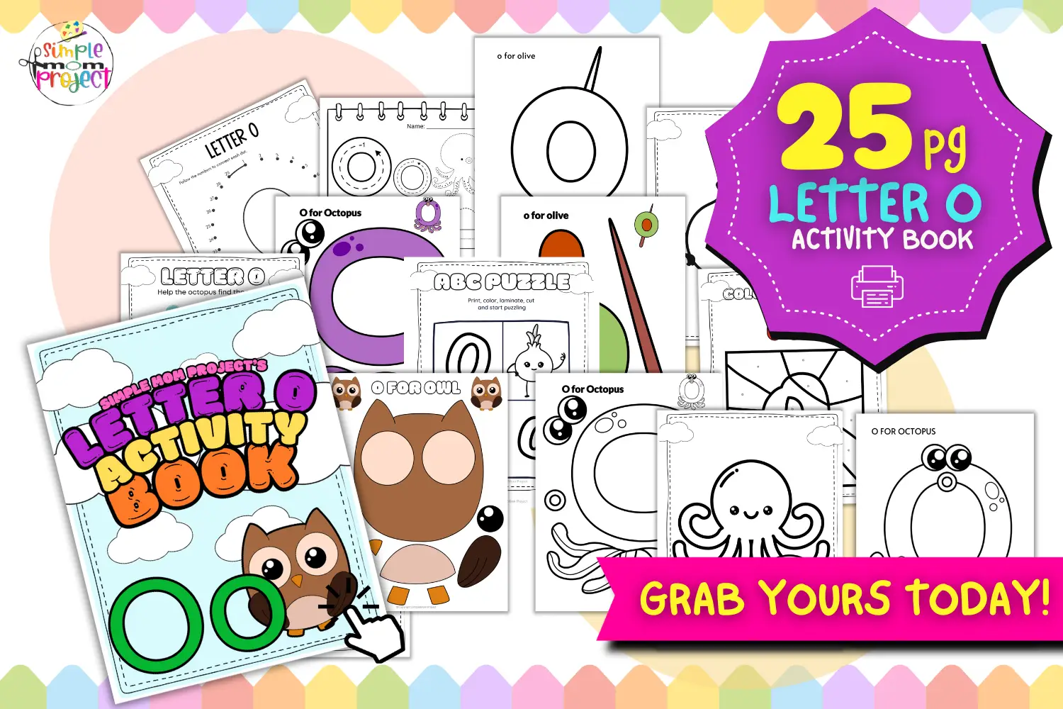 SHOP NOW Printable Alphabet Letter O Activity Templates