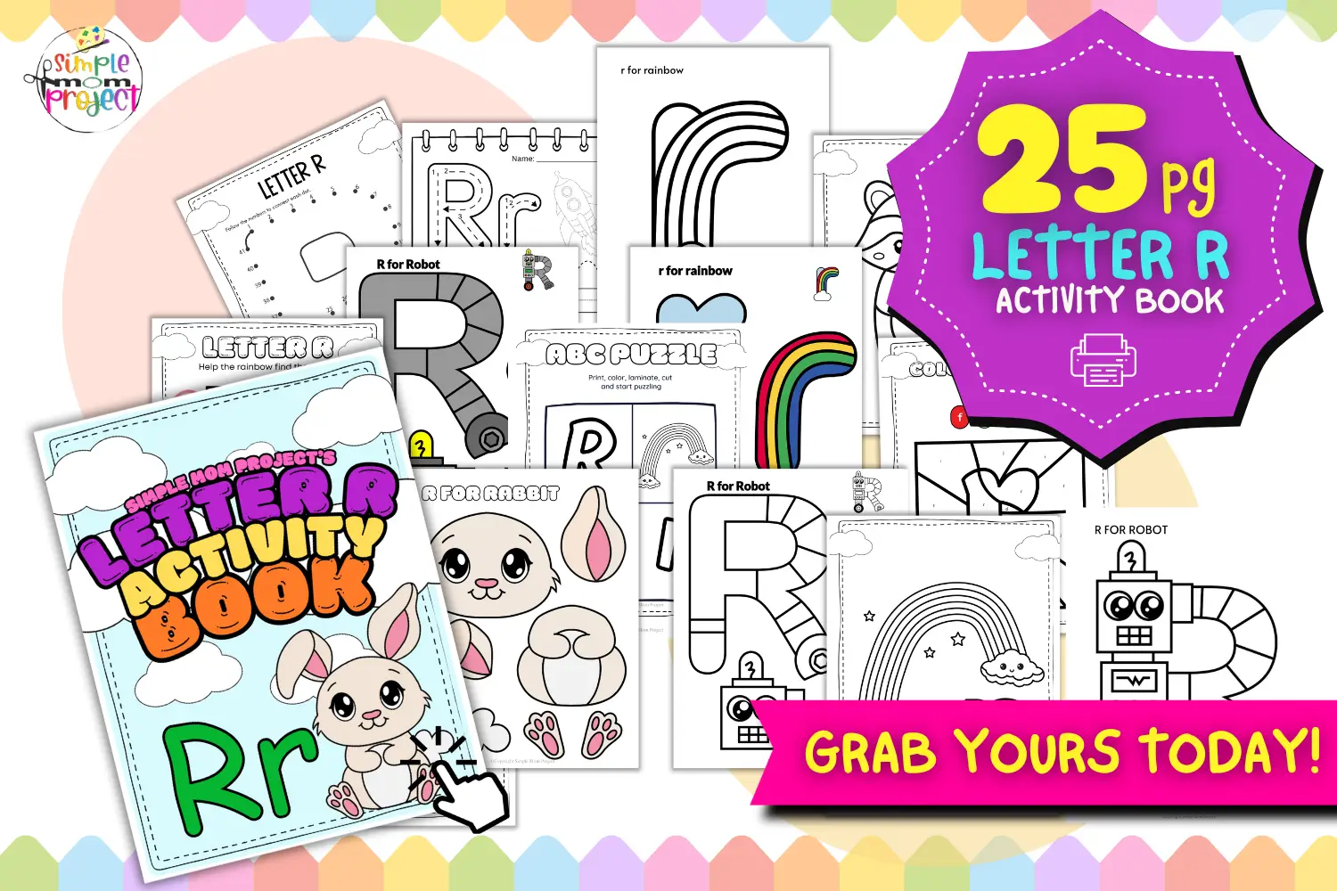 SHOP NOW Printable Alphabet Letter R Activity Templates