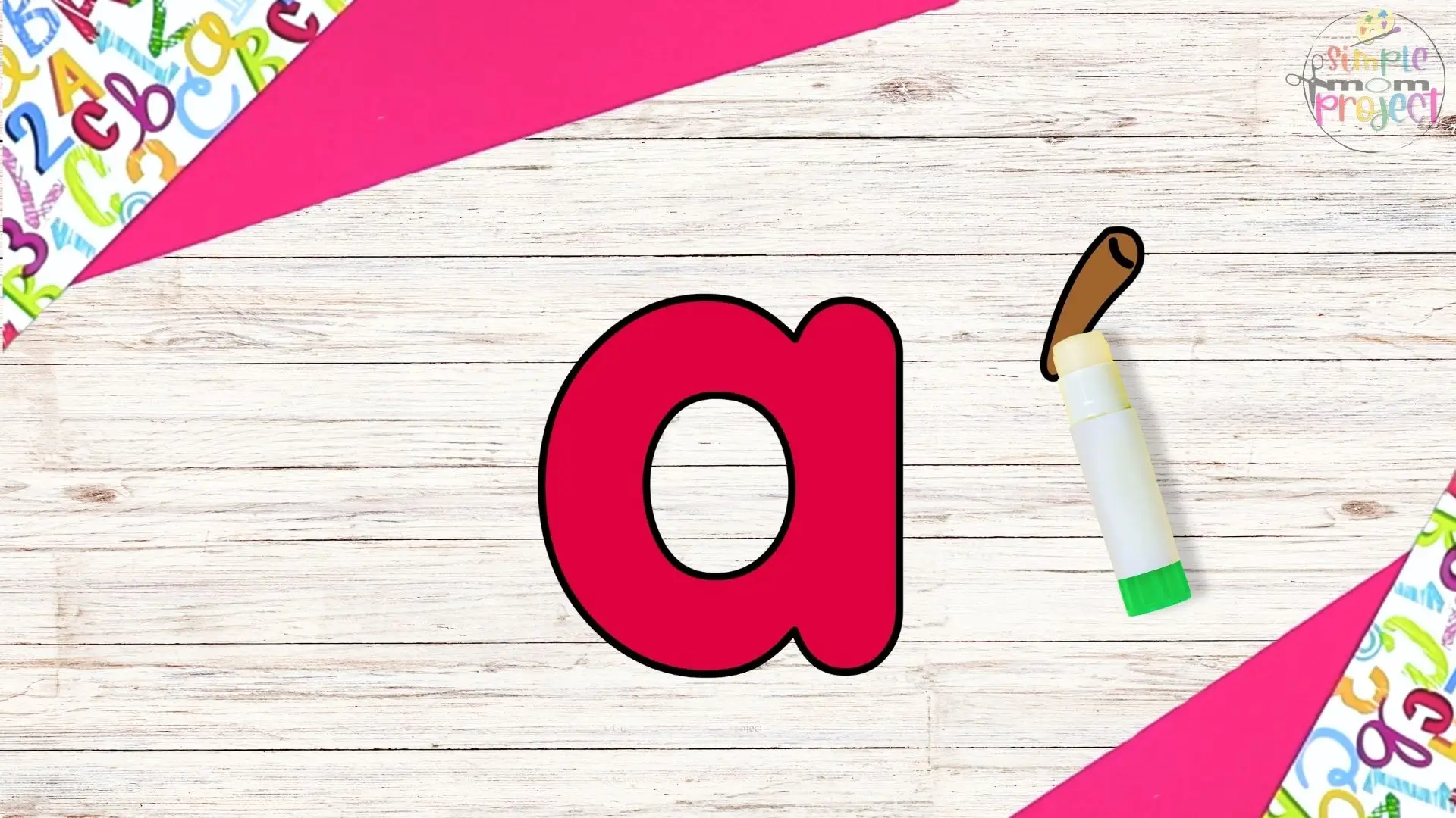 Free Printable Lowercase Letter a Craft Template Tutorial Image 3