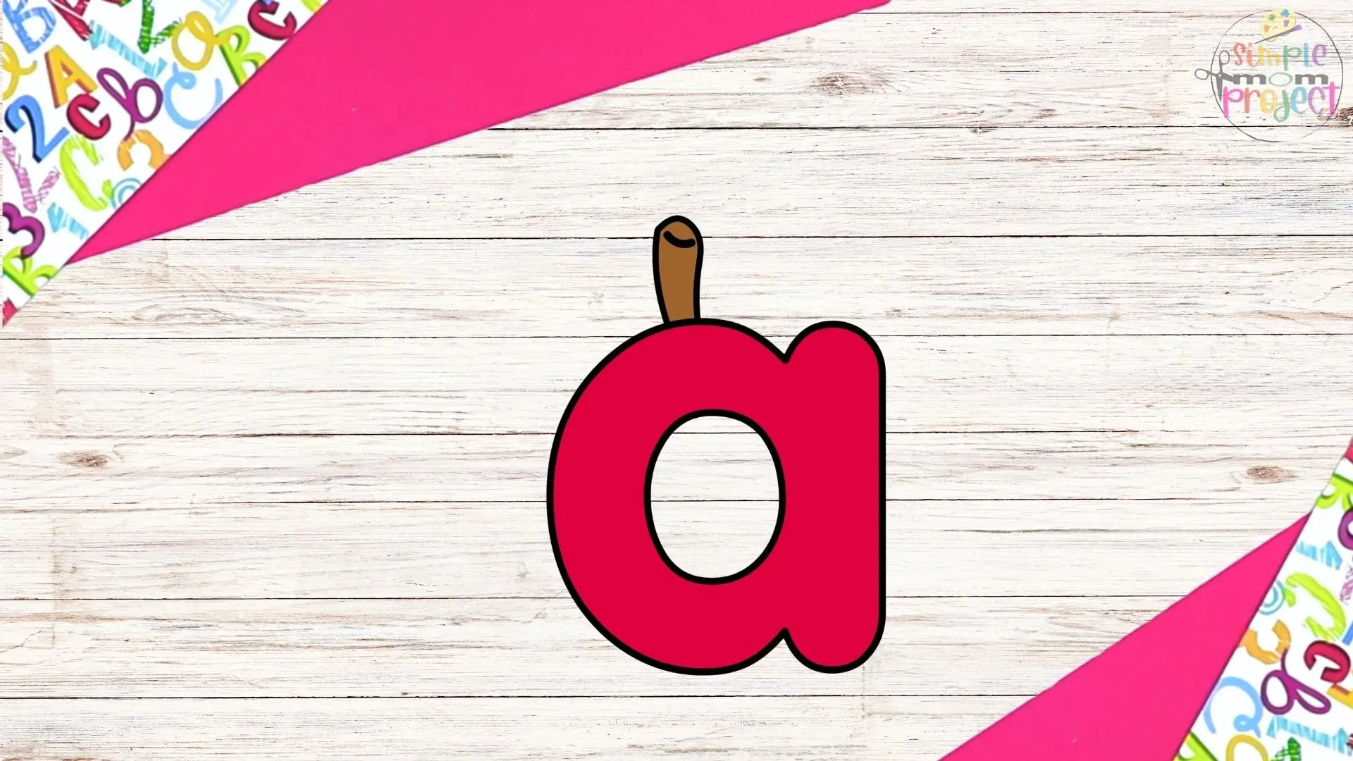 Free Printable Lowercase Letter a Craft Template Tutorial Image 4