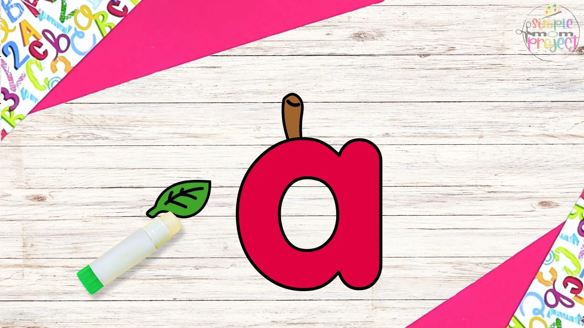 Free Printable Lowercase Letter a Craft Template Tutorial Image 5