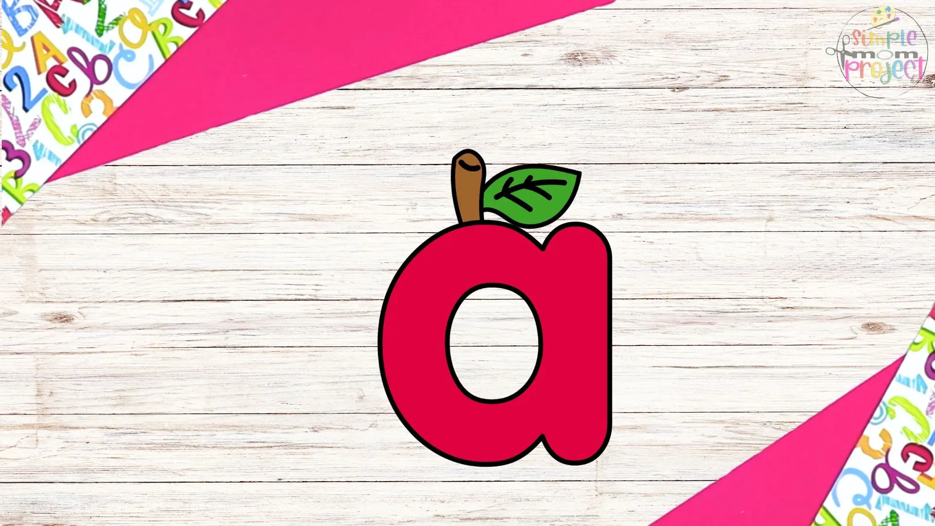 Free Printable Lowercase Letter a Craft Template Tutorial Image 6