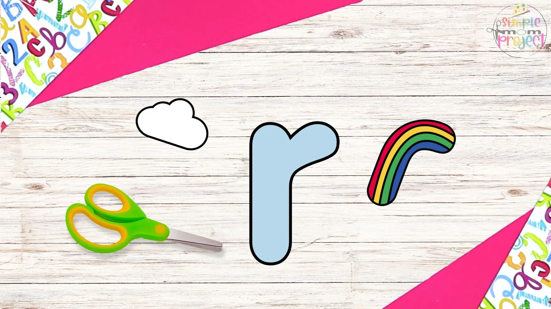 Free Printable Lowercase Letter r Craft Template Tutorial Image 2