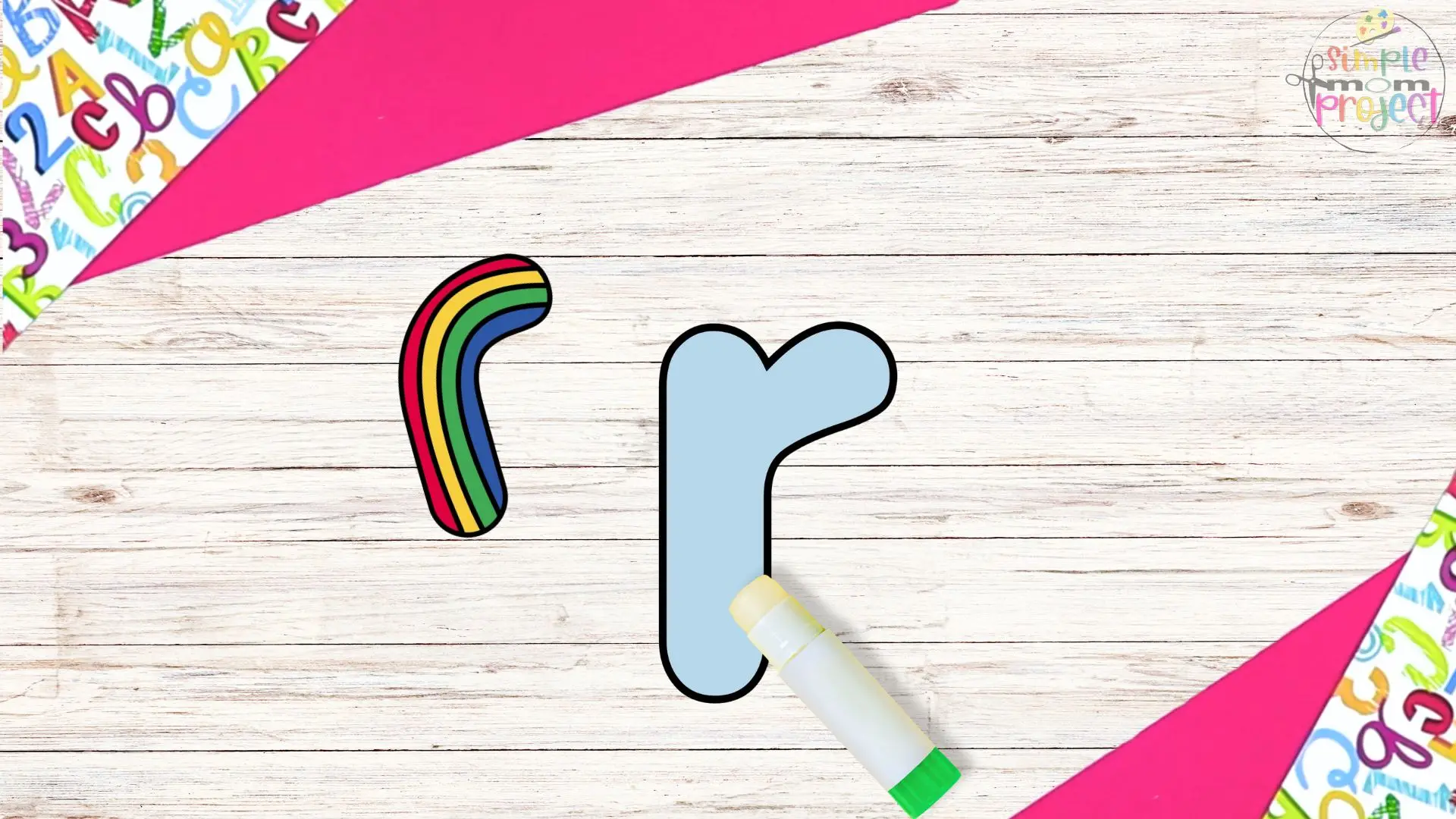 Free Printable Lowercase Letter r Craft Template Tutorial Image 3