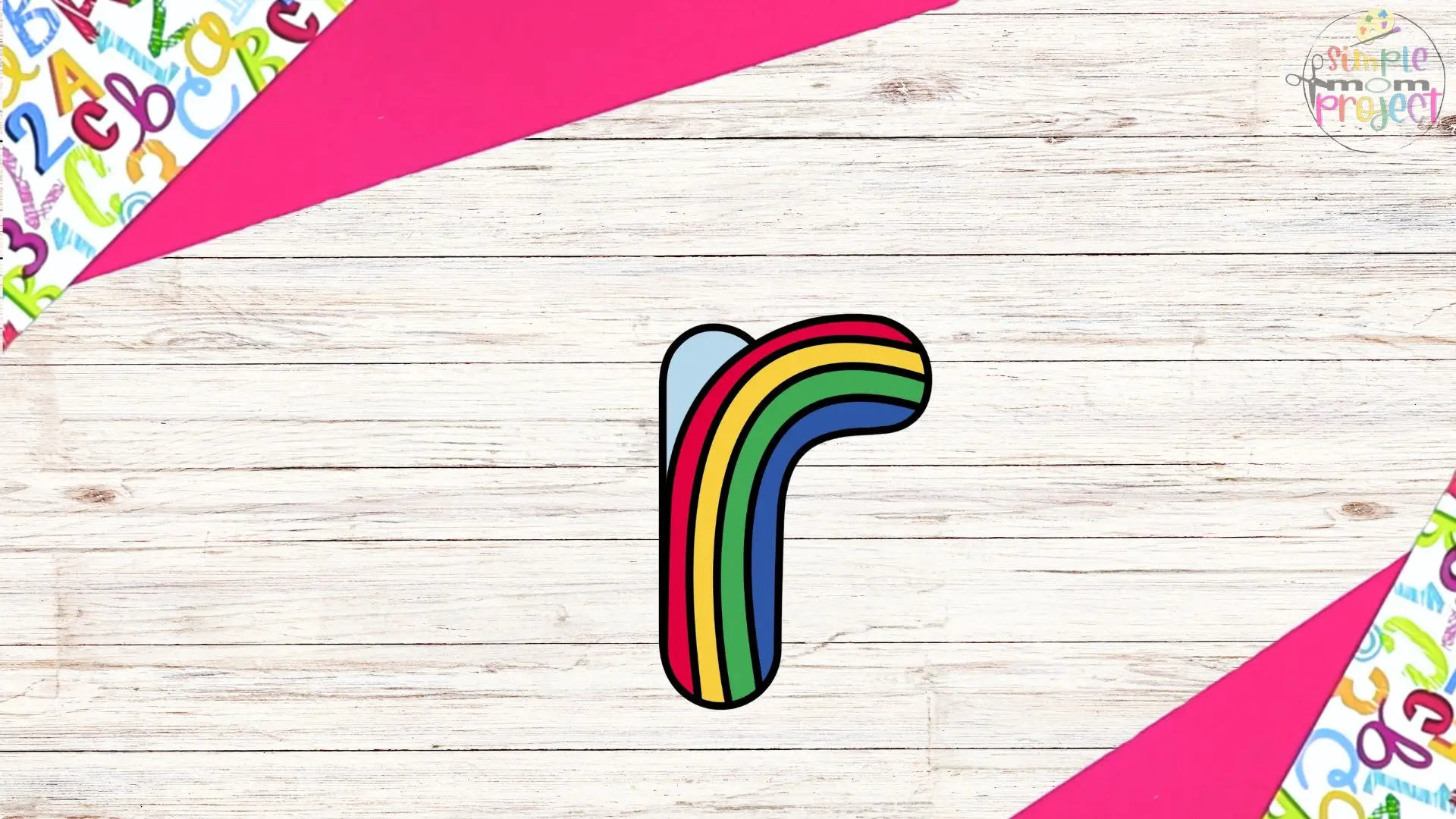 Free Printable Lowercase Letter r Craft Template Tutorial Image 4