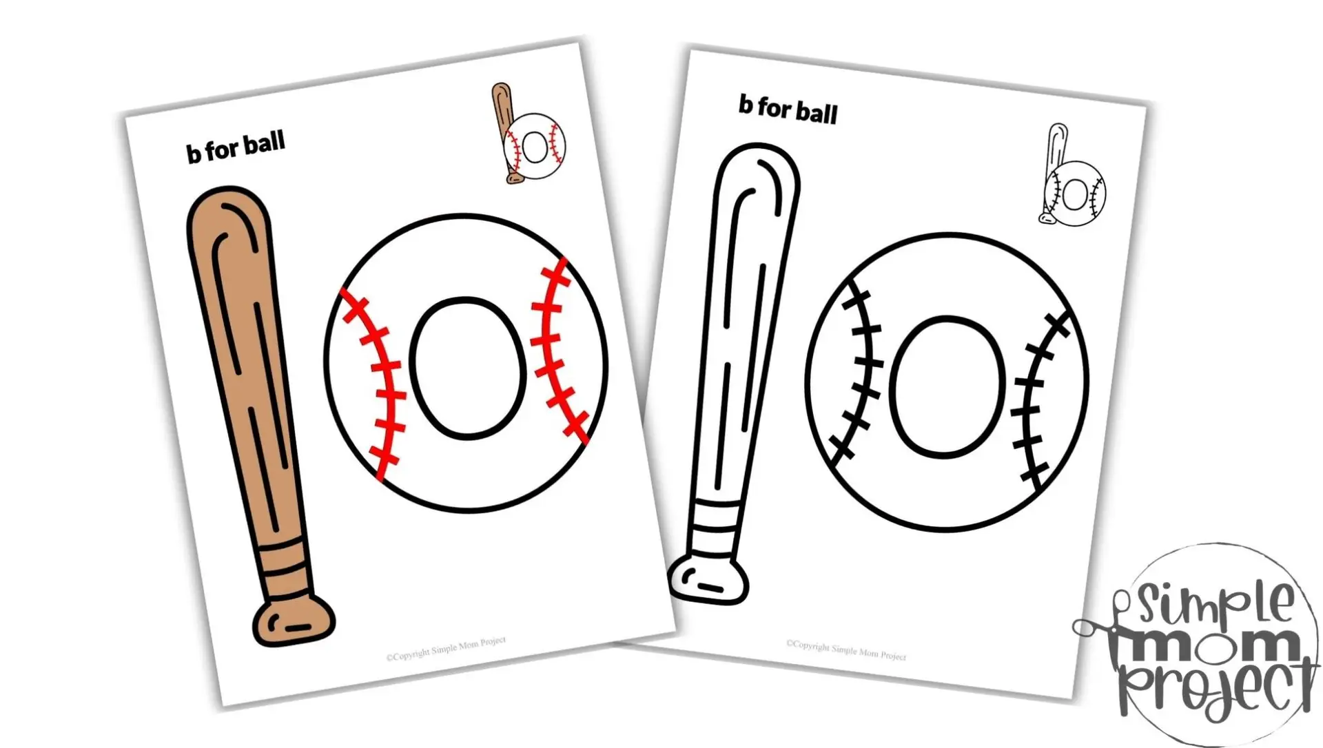 Free Printable Lowercase Letter b for Ball Craft Template Convertkit Image