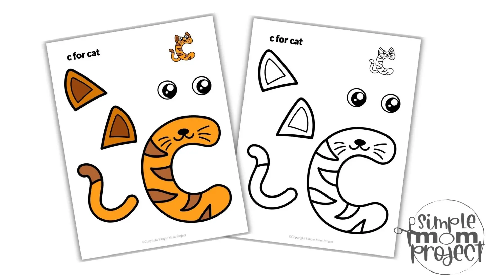 Free Printable Lowercase Letter c Craft Template Convertkit Image