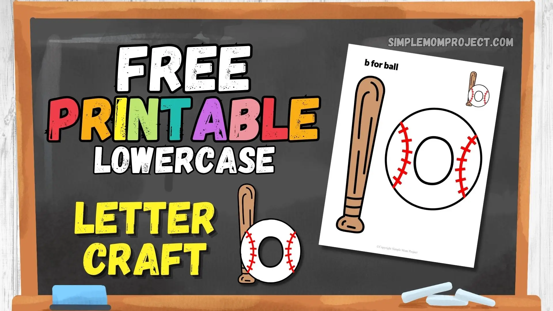 free printable letter b for bat and b for ball template for kids
