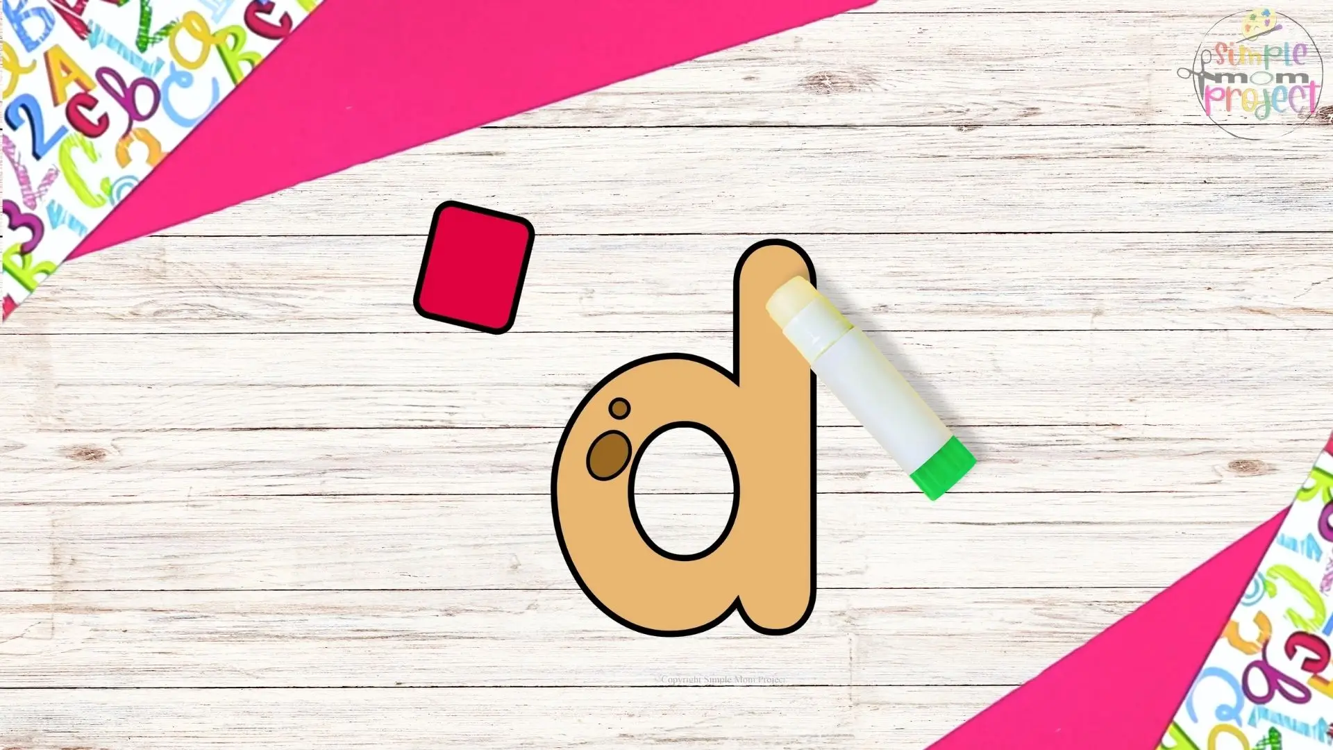 free printable letter d for dog craft for kids 4