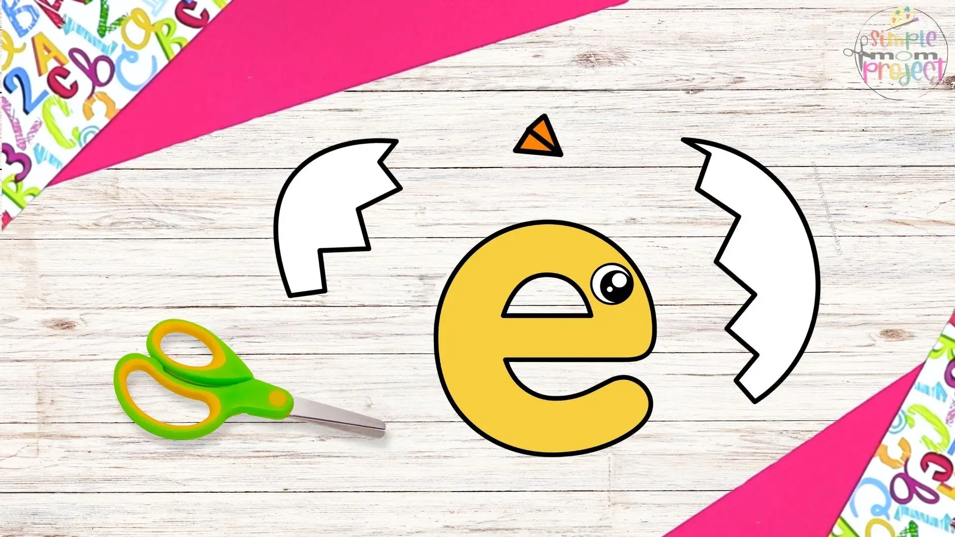 free printable letter e for egg craft for kids 3