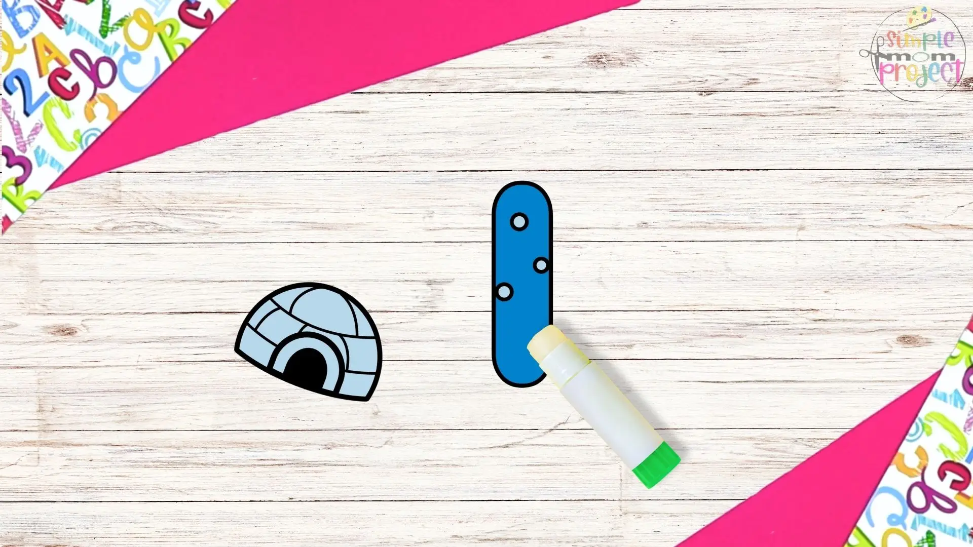 free printable letter i for igloo craft for kids 4