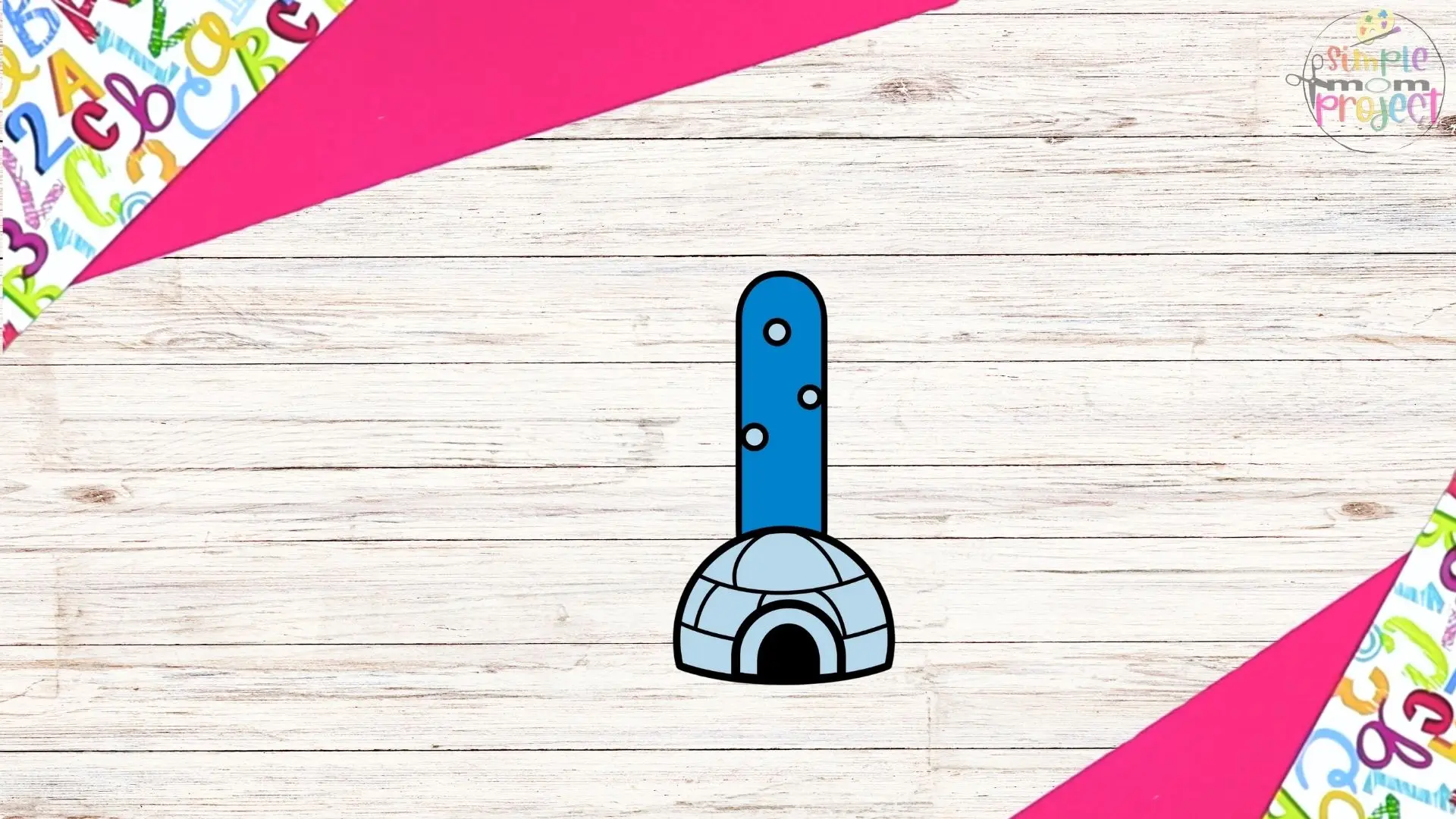 free printable letter i for igloo craft for kids 5