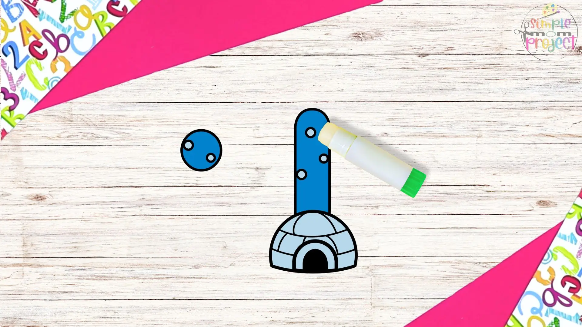 free printable letter i for igloo craft for kids 6