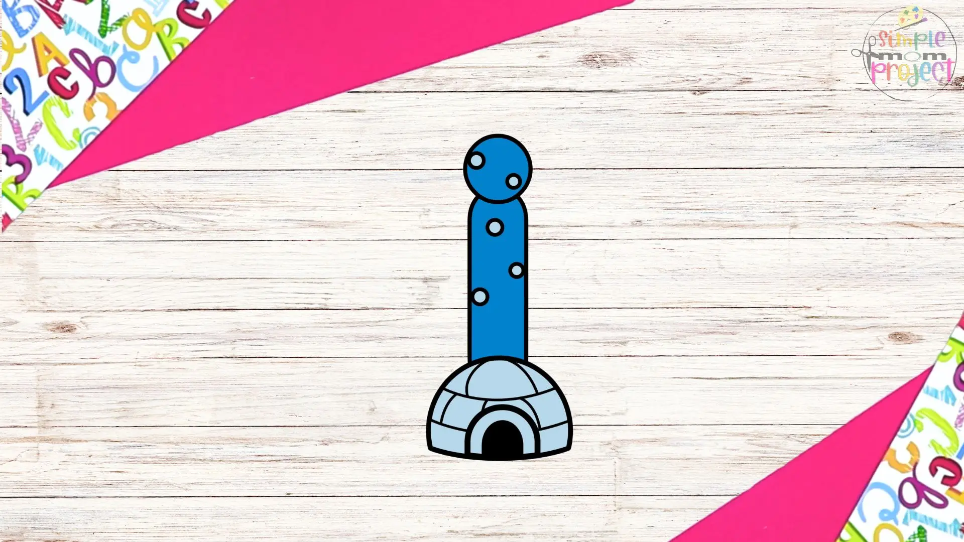 free printable letter i for igloo craft for kids 7