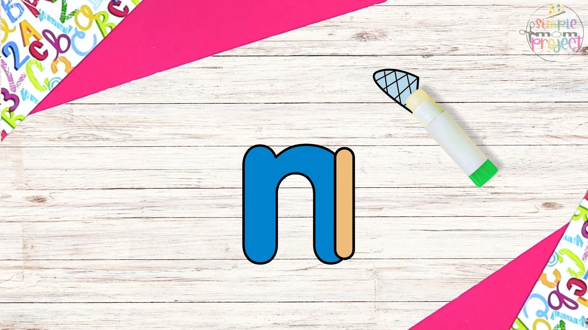 free printable lowercase letter n for net craft template tutorial image 5