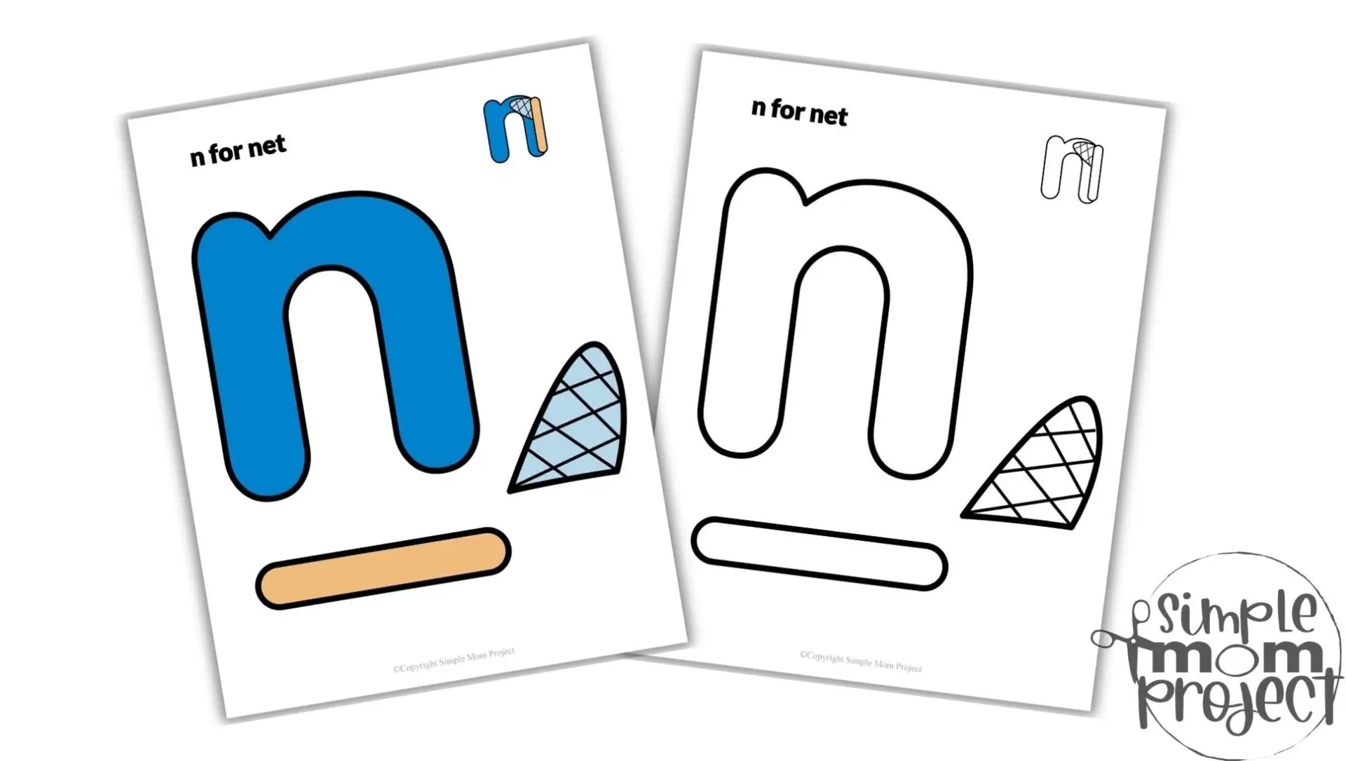free printable lowercase letter n for net craft template convertkit image