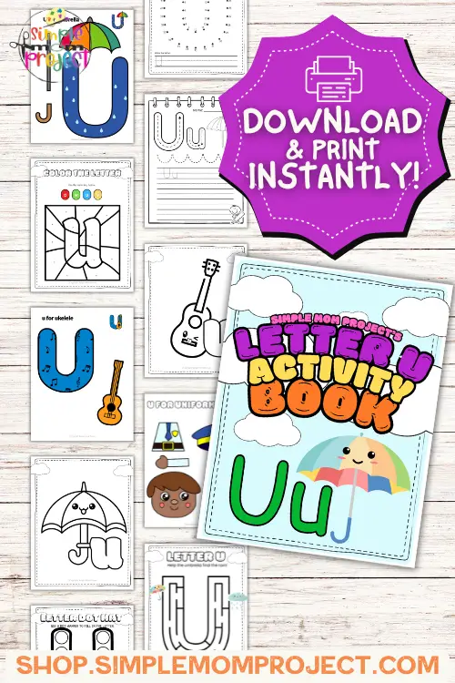 Letter_U_activity_printable_book,_letter_u_templates,_letter_u_worksheets