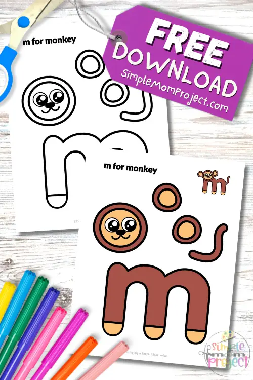 Want to help your little one master the letter m while crafting the cutest monkey this side of the alphabet jungle? The free printable lowercase letter m for monkey craft is swinging into your day with wild fun and learning! This clever and creative activity is perfect for phonics play, preschool letter recognition and banana-loads of art time giggles. Click and print because your wild little learners won’t want to miss this monkey business!