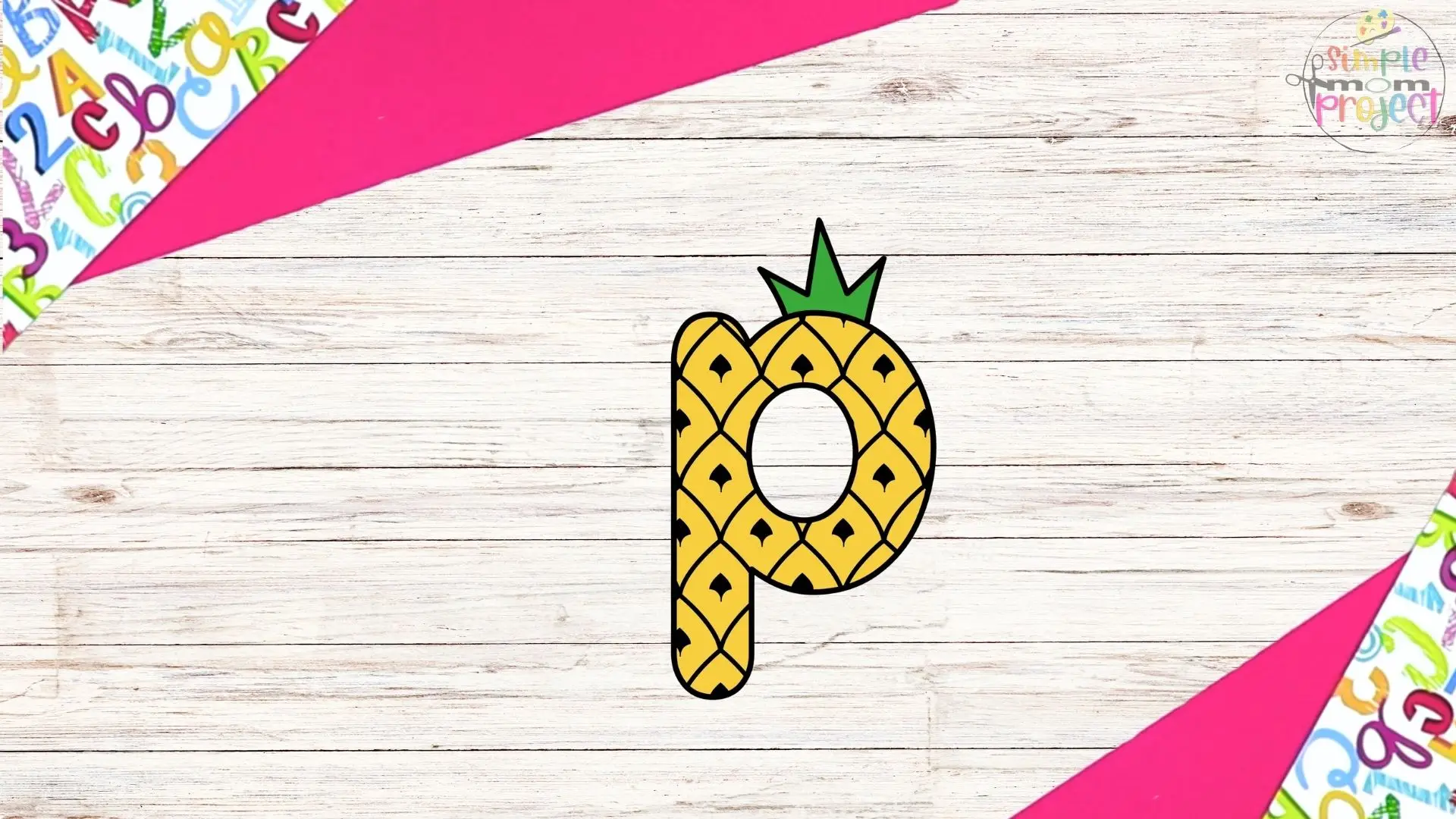 free printable letter p for pineapple craft for kids 5