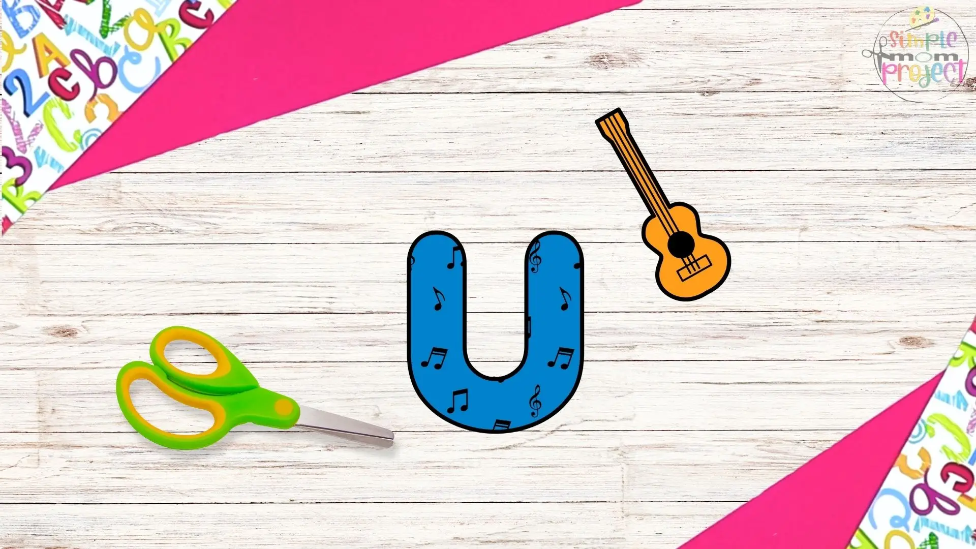 free printable letter u for ukulele craft for kids 3
