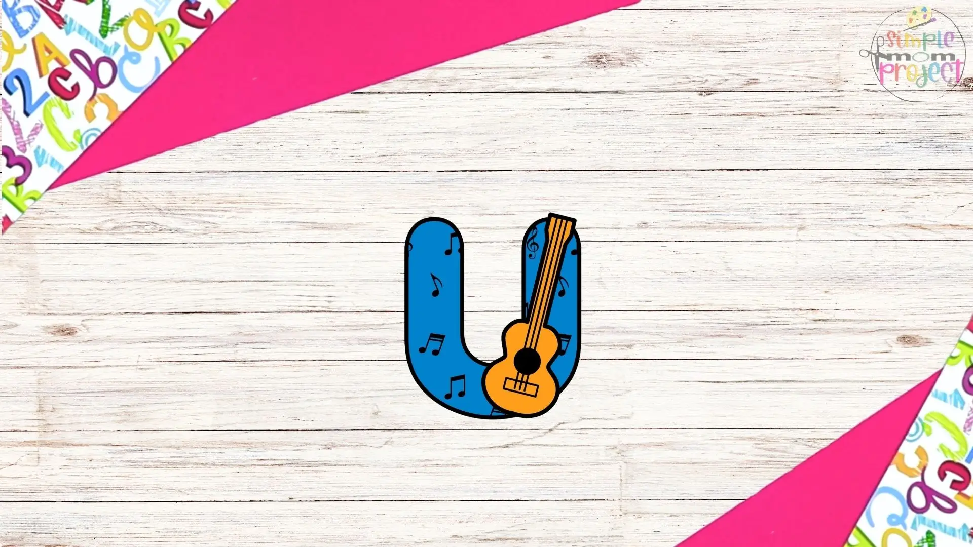 free printable letter u for ukulele craft for kids 5