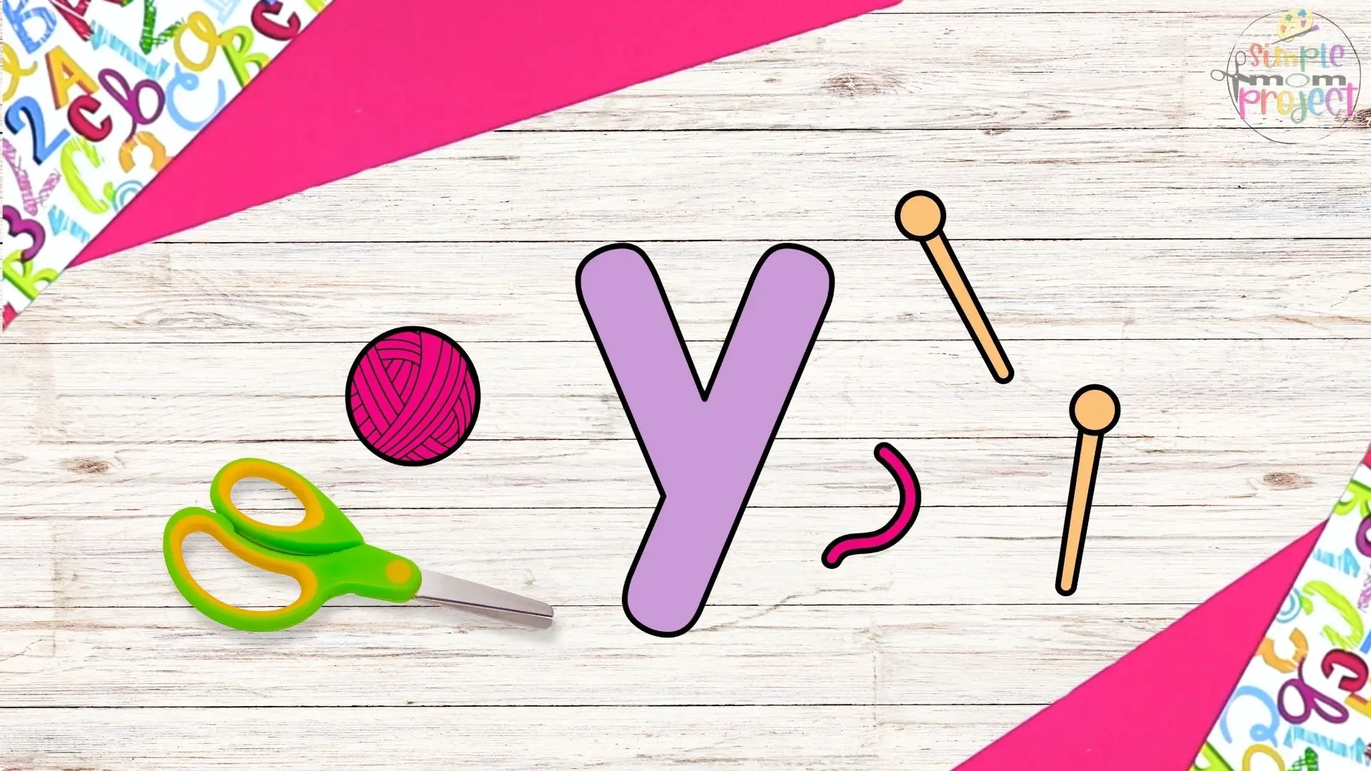 free printable letter y for yarn craft for kids 3